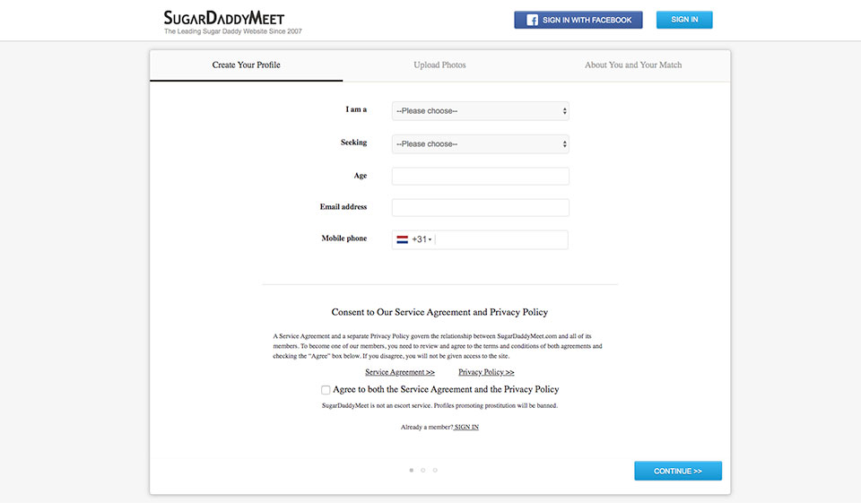 Processus d'inscription. Est-ce facile ici ?